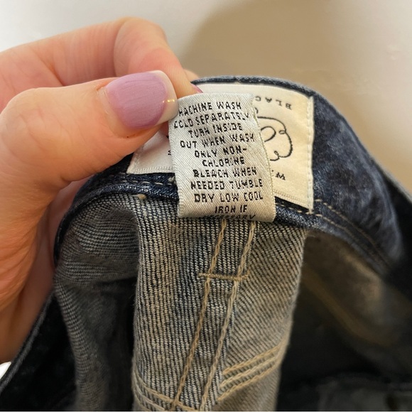 WHITE HOUSE BLACK MARKET BLANC BOOT CUT DARK WASH JEANS SZ 8 - Picture 8 of 8